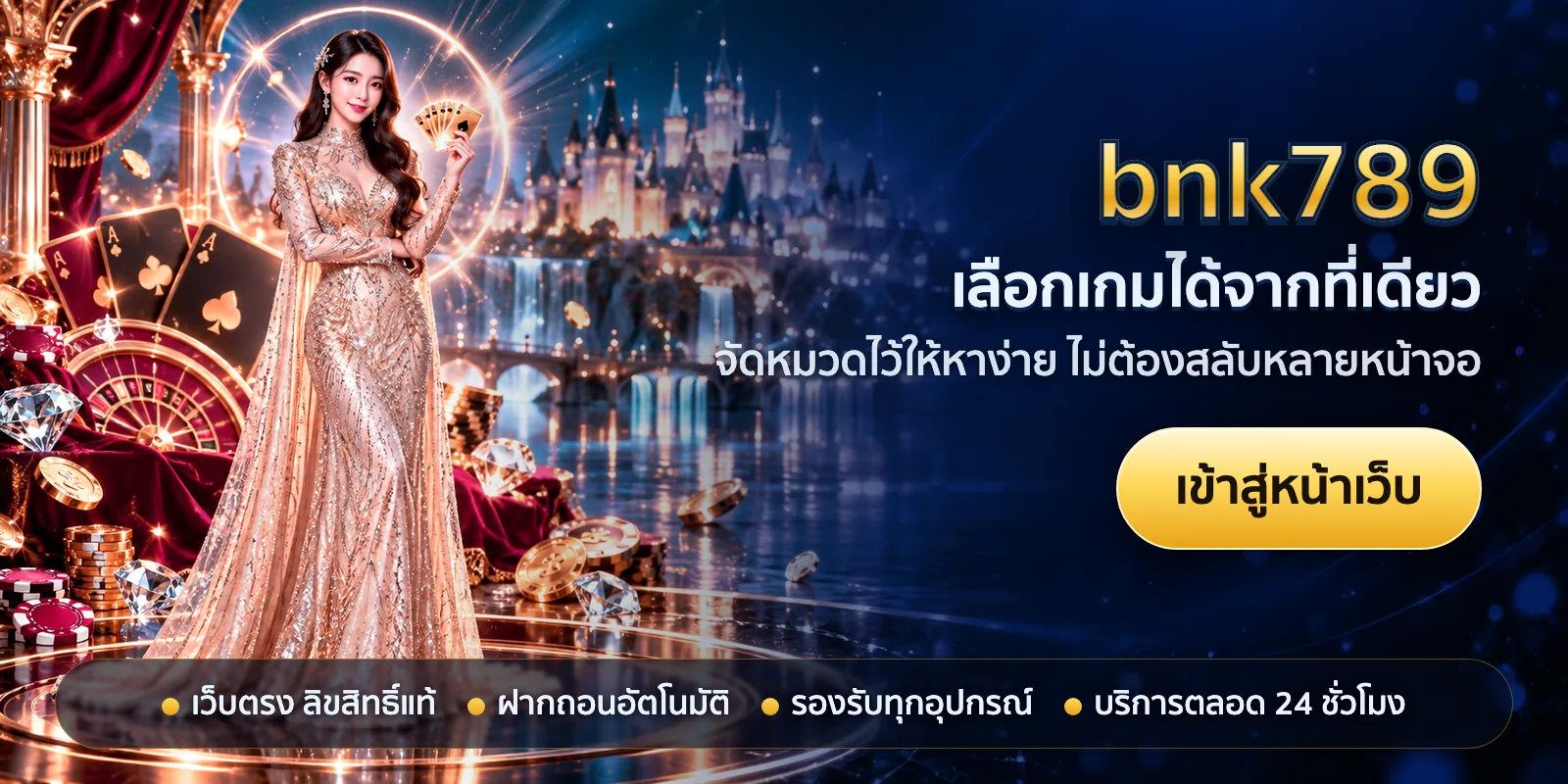 ภาพหัวเรื่องของ bnk789 ชุดที่ 2 — เลือกเกมได้จากที่เดียว